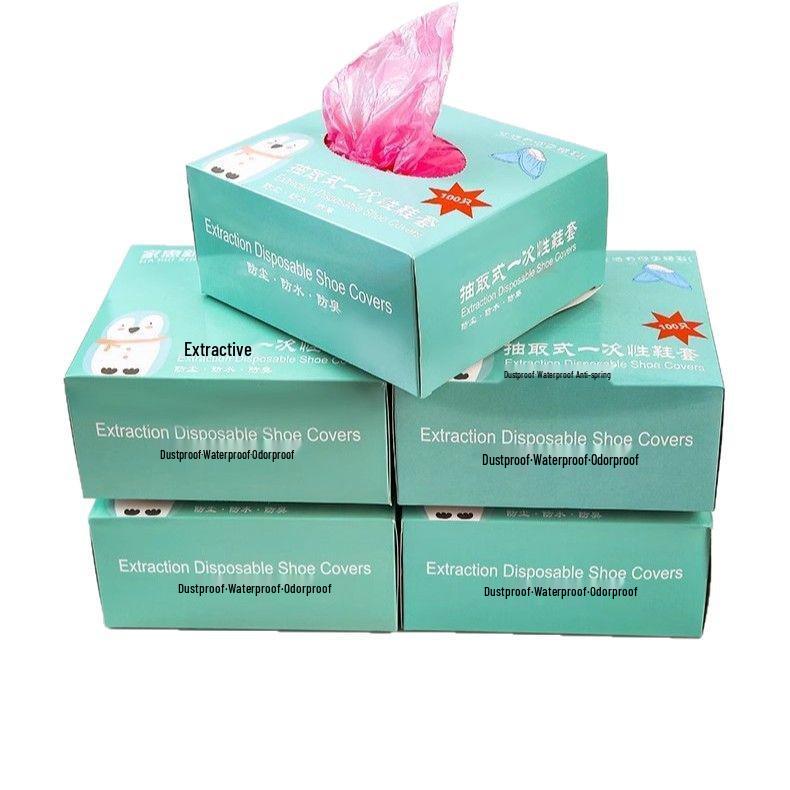 Waterproof Non-Slip Reusable Shoe Covers for Indoor Use - Durable & Thickened Overshoes for Students