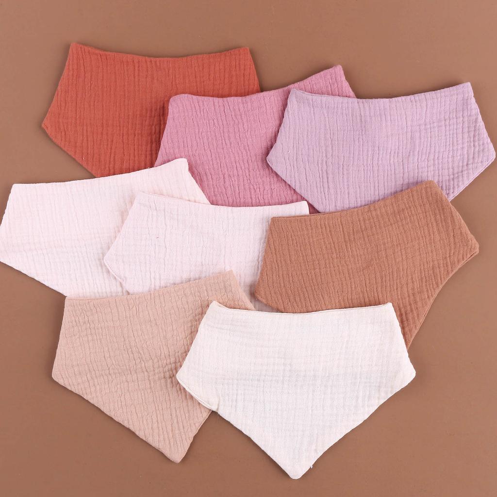 Baby Bib Soft Breathable Drooling Bib Cotton Print Burp Cloth Snap Bibs Infant Teething Bib Neck Scarf Nursing Supply