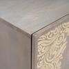 Sideboard Gray and Gold 40 x 33 x 75 cm Solid Mango Wood