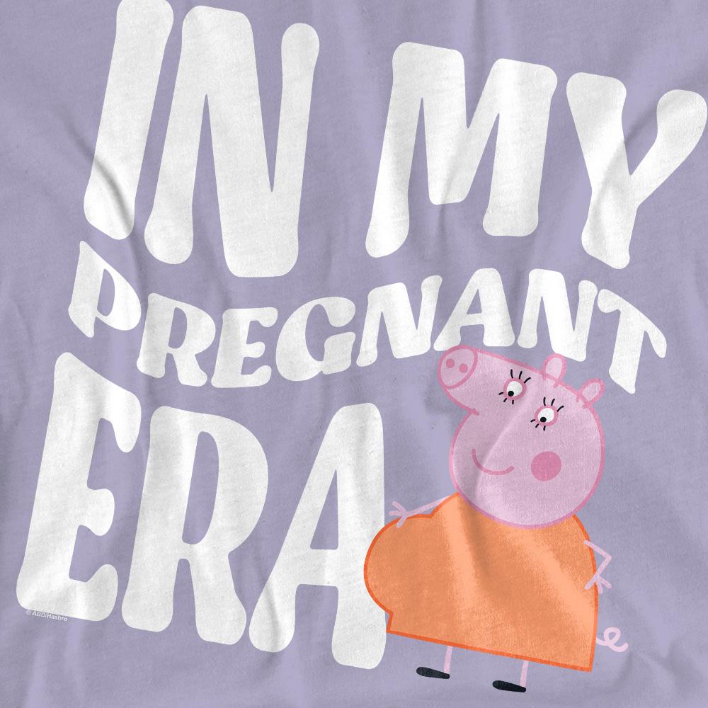 Peppa Pig Unisex Voksen Gravid Era Mamma Gris T-skjorte
