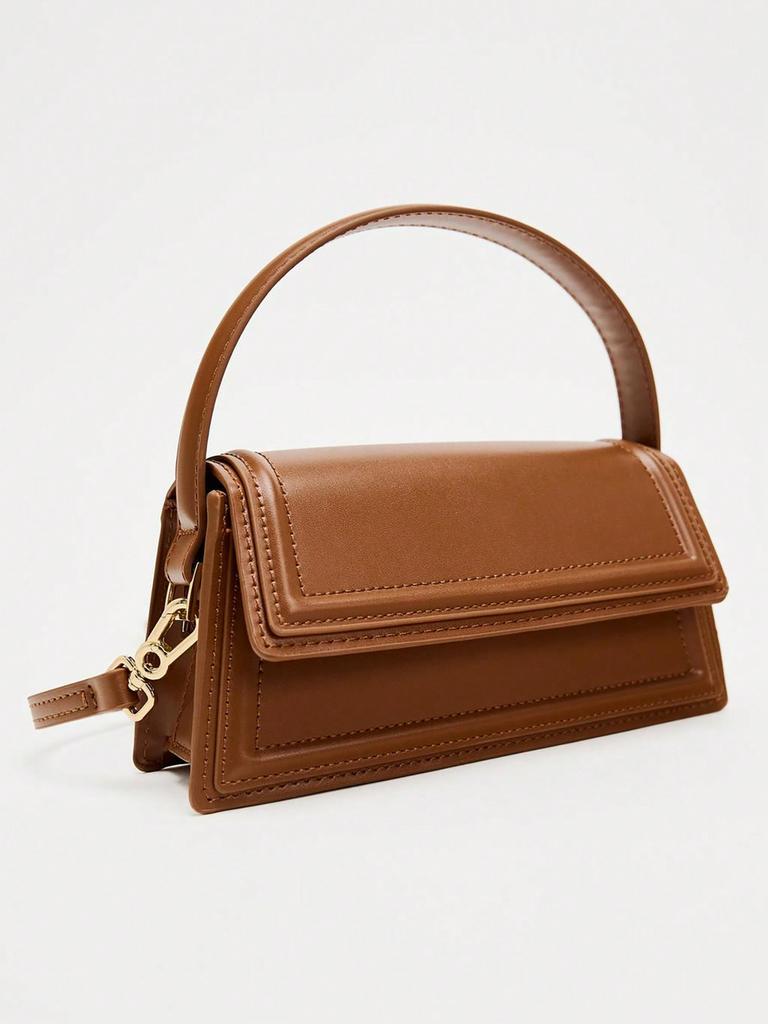 Braune Mini City Umhängetasche Schwarze Lässige Mode Handtasche Schultertasche