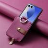 Custodia Portacarte di Lusso per Telefono per Samsung Galaxy Z Flip 8 7 6 5 4 3 5G Flip8 Flip7FE Portafoglio Portamonete ad Anello in Pelle PU Cover Rigida