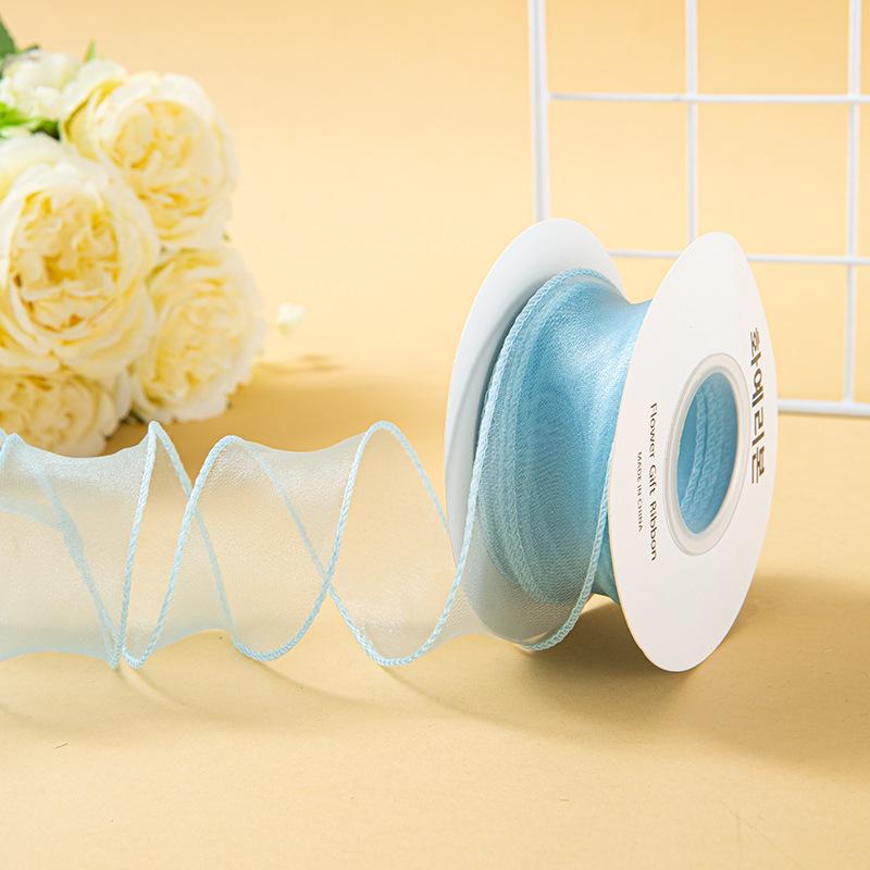 Valentine's Day Korean Fishtail Yarn Ribbon for DIY Flower Bouquets and Cake Decorations
