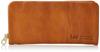 Lee Premium Italian Soft Round Brown Wallet, Leather, Zipper,