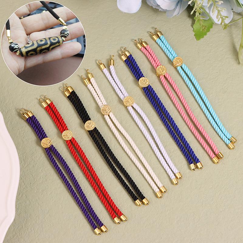 5 Buc. Cordoane Răsucite din Nailon, Frânghii pentru Brățări, Cordon Împletit Ajustabil pentru Confecționarea Bijuteriilor DIY