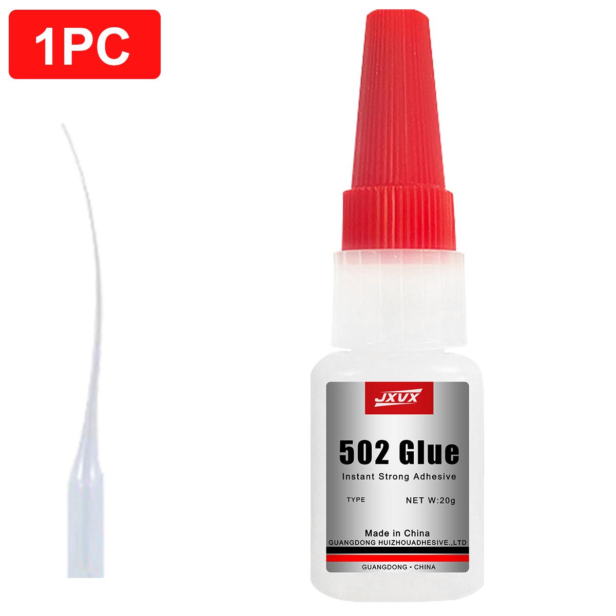 

Jxvx 50g Large Capacity 502 Super Glue, Cyanoacrylate Adhesive, Instant Quick Drying Cyanoacrylate Adhesive, Leather, Rubber, Glass, Wood, Metal