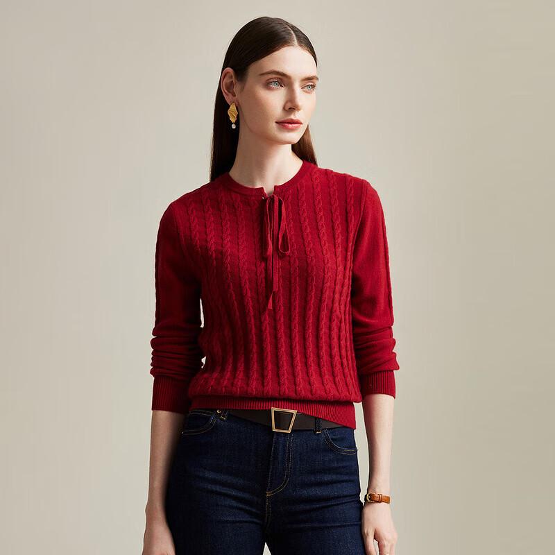 Women's Cable Knit Pure Cashmere Sweater