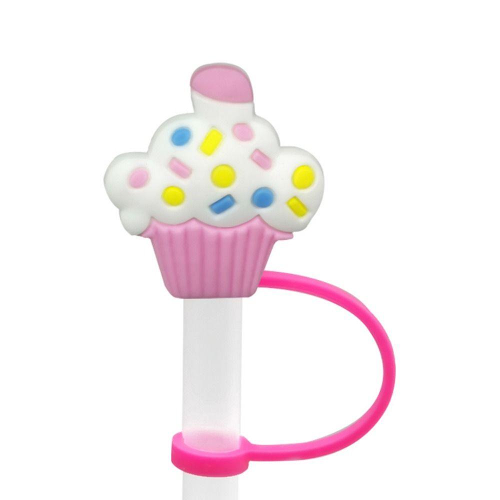 Splash Proof Straw Tip Covers Airtight Straw Topper Cute Drinking Dustproof Cap  Cup Accessories