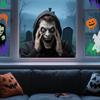 Funny Scary Peeper Creeper Sticker Scary Window Decals Realistic Halloween Window Sticker Static Cling Prank Gifts