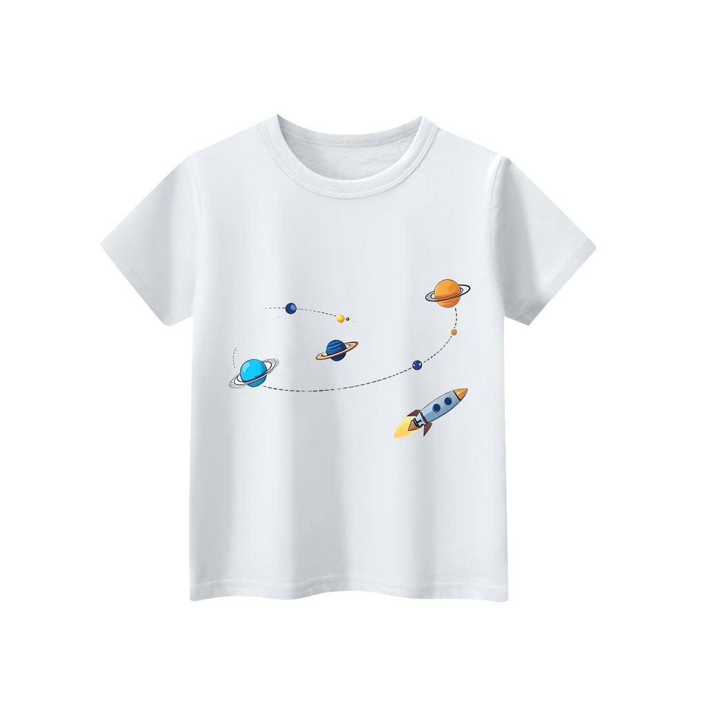 Children's Short Sleeve Neck T-Shirt Animal Print Daily Casual Top