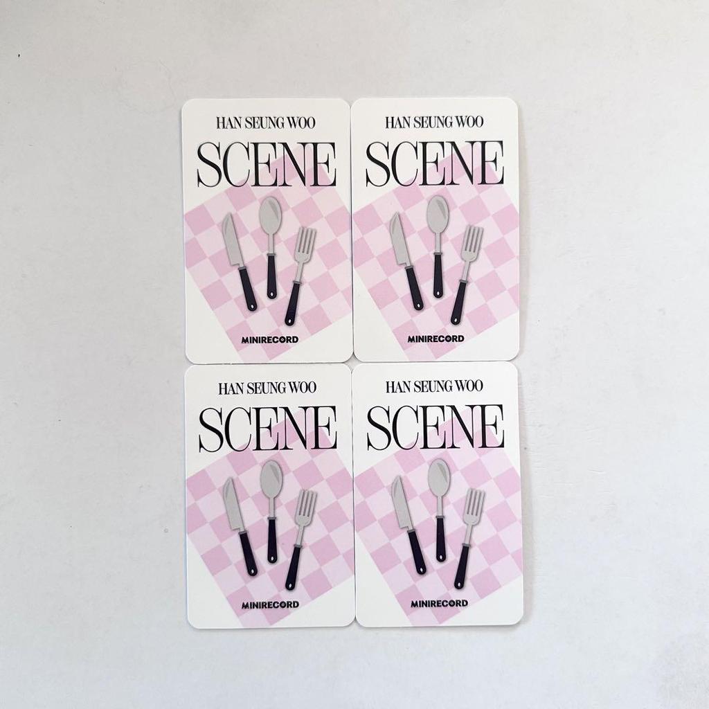 [USED] Han Seungwoo SCENE MINIRECORD Face-to-face fan autograph session trading card set