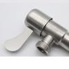 SUS304 Brush Finished Triangle Water Heater Toilet Basin Dish Hot and Cold Angle Valve Bathroom Accessories