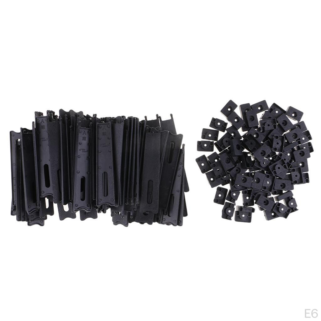 100 Pcs For Photo DIY Game, Black,