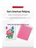 30mm American Mahjong with Personalized Melamine Tiles - Household Hand-Played Set