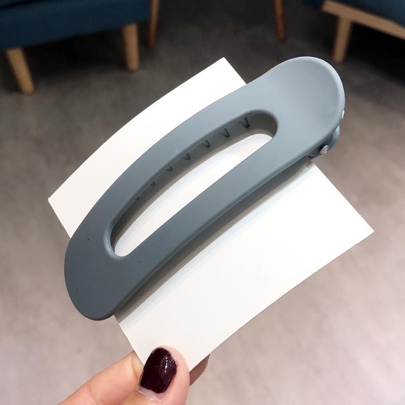Korean Frosted Large Hair Clips For Women Girl Hair Accesories Fashion Color Solid Acrylic Hairpins Toothed Non-slip BB Barrette