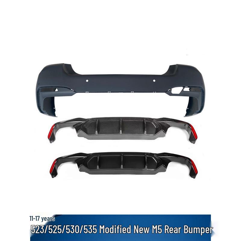 Quad Exhaust Tips for BMW 5 Series: Upgrade F10/F18 To New M5 Style with Square Outlets