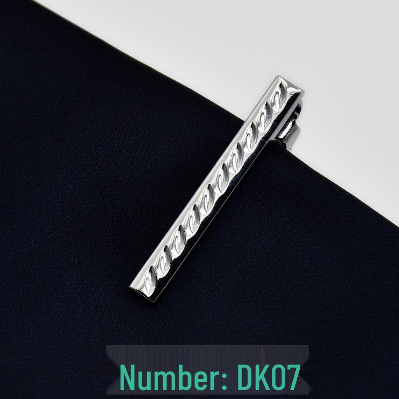 Men's 4cm Korean Style Silver Tie Clip - Suit & Shirt Accessory