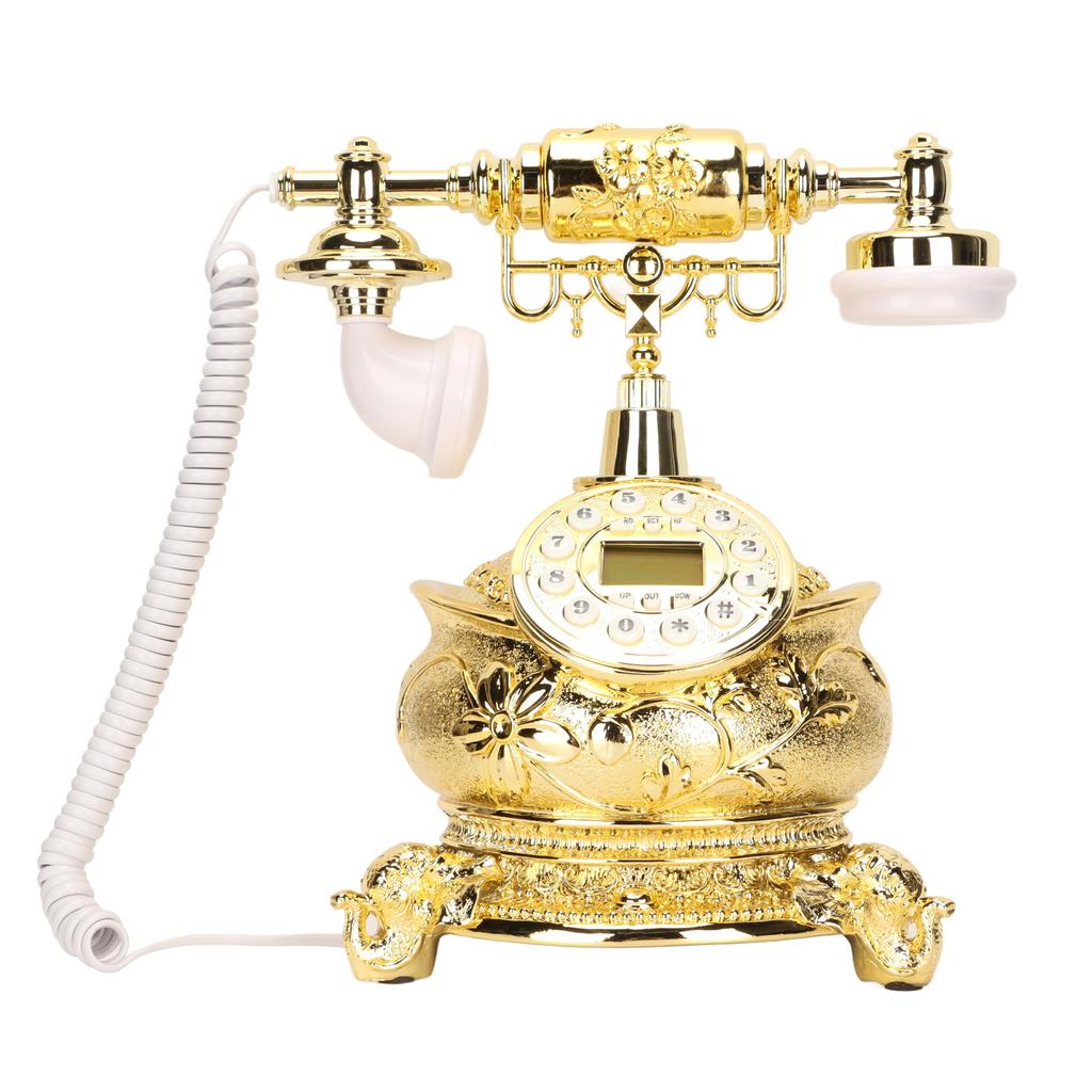 MS-8318B European Vintage Telephone Classical Wood Color LCD Caller ID Retro Telephone for Living