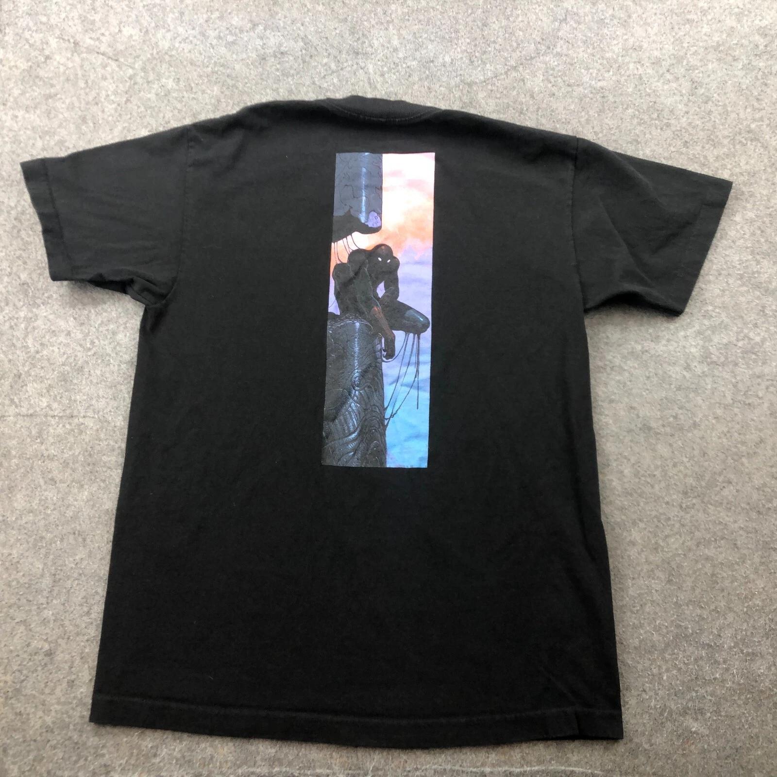 Футболка Primitive x Spiderman Мужская Средний Размер Черная Короткий Рукав Скейт Скейтбординг M