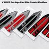 1Pair V W R/R Line Logo Car Side Fender Emblem Badge Sticker Car Styling Accessories