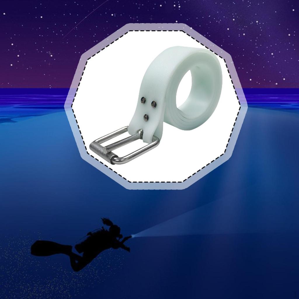1.3M Glow in Dark Diving Weight Belt, Portable Snorkeling Quick Release Buckle for