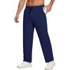 Men's Open Straight Fitness Sports Pants Casual Pants with Pockets