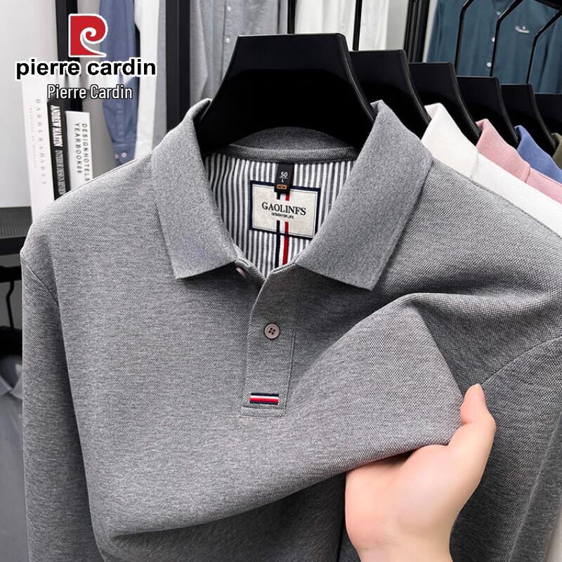 Pierre Cardin Men's Pure Cotton Long Sleeve Polo Shirt