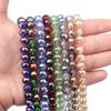 1 Strand 8mm Faceted Crystal Beads Transparent Colored Loose Spacer Round Glass Beads DIY Earrings Bracelet Jewelry Accessories