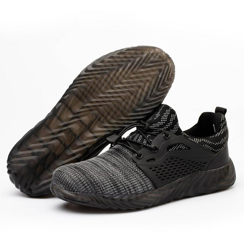 Fashion Men Safety Boots Steel Toe Work Shoes Summer Breathable Sneakers Puncture Proof Anti-smash Boot Non-slip Lightweight Women Shoes