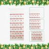 Christmas 24 Day Advent Calendar Organizer Office Wall Hanging Bag with Pockets for Farmhouse