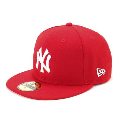 New Era Cap MLB New York Yankees Scarlet 7 5950 NEYYAN SCR SWHI 25J 3/4