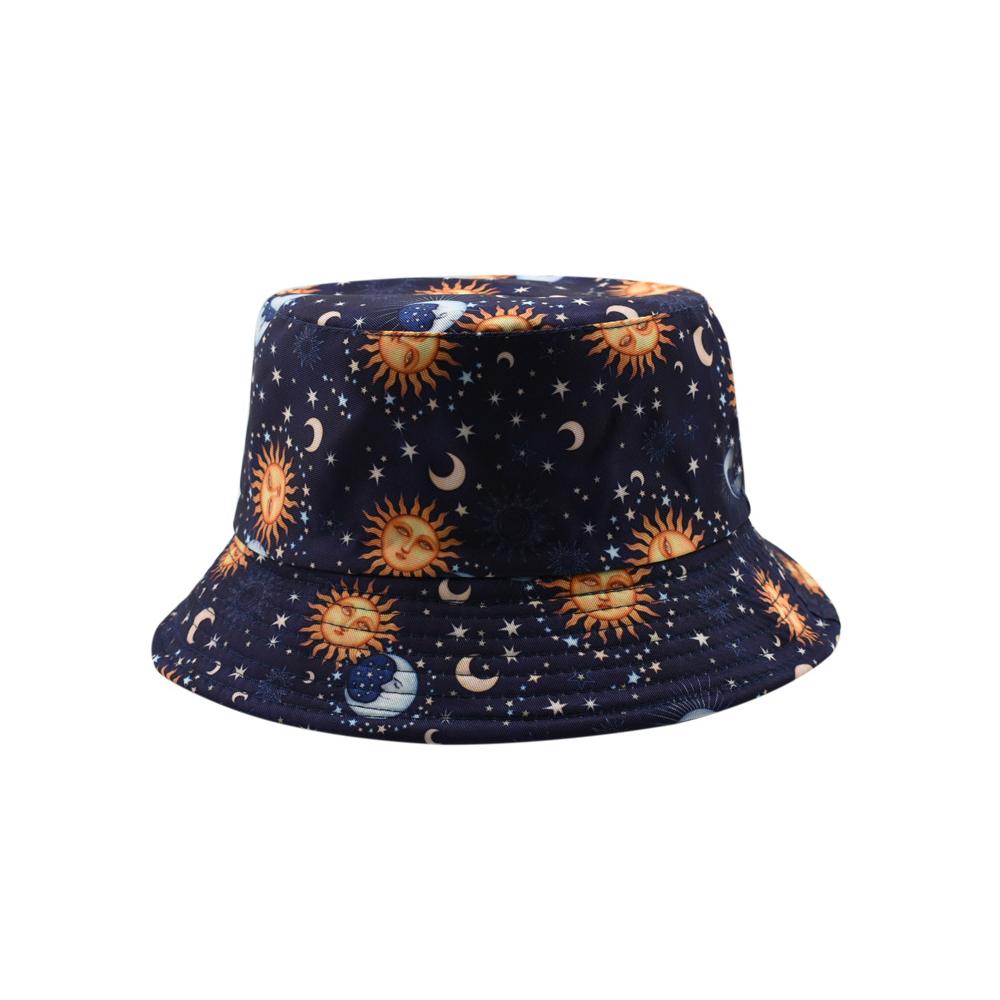 Print Summer Sunscreen Bucket Hat for Men Fashion Fishing Fisherman Hat Women Beach Panama Cap