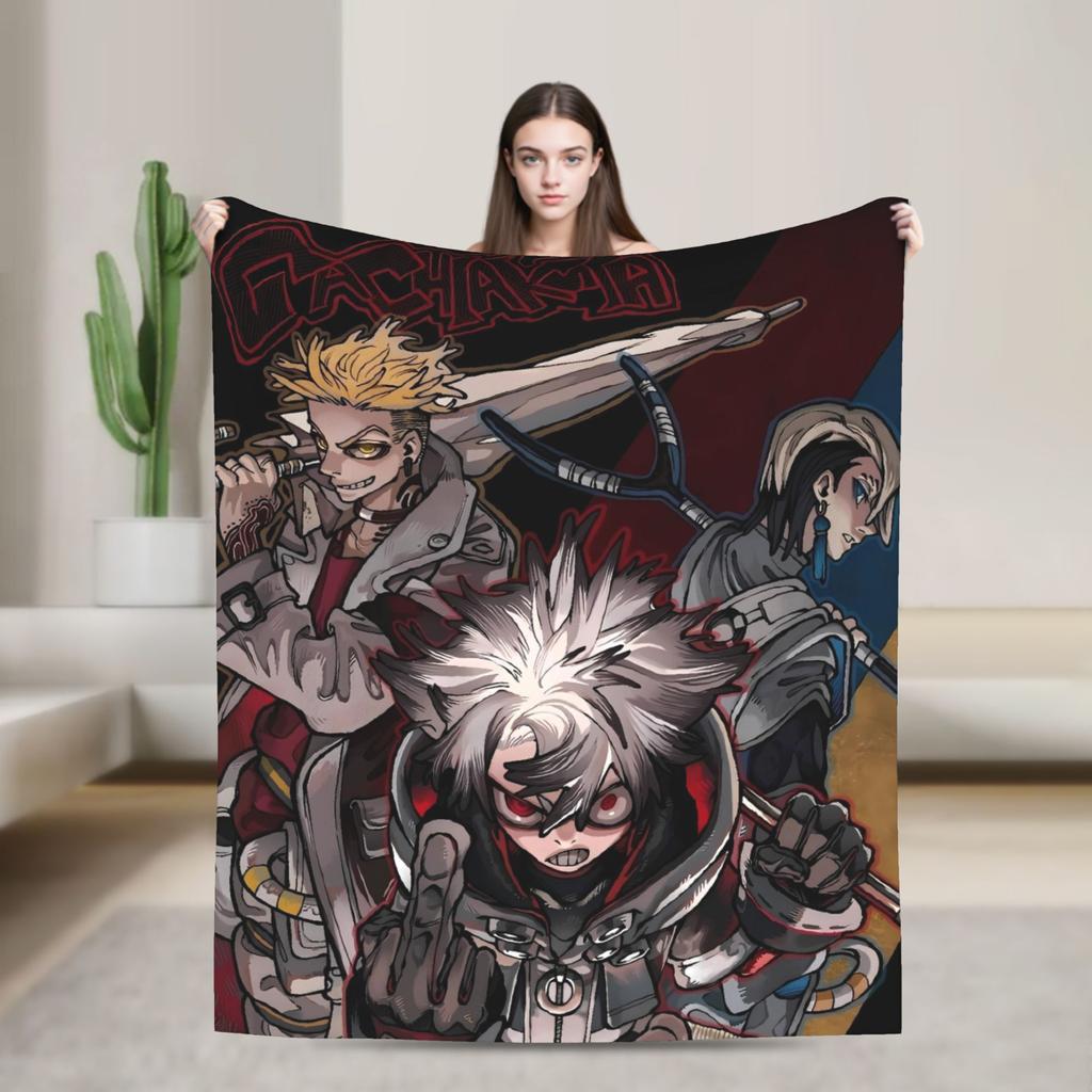 Gachiakuta Manga Rudo Decke Qualität Warm Weich Überwurfdecke Winter Flugzeugreise Wohnzimmer Lustige Tagesdecke