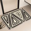 Irregular Simple Printing Bathroom Thickening Mat Bath Non-slip Carpets In Wash Basin Bathtub Side Floor Rug Shower Room Doormat Memory Foam 3D Pad