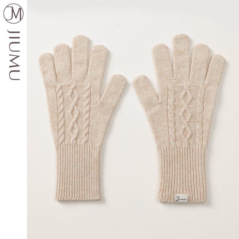 JIUMU Women's Wool Winter Warm Gloves