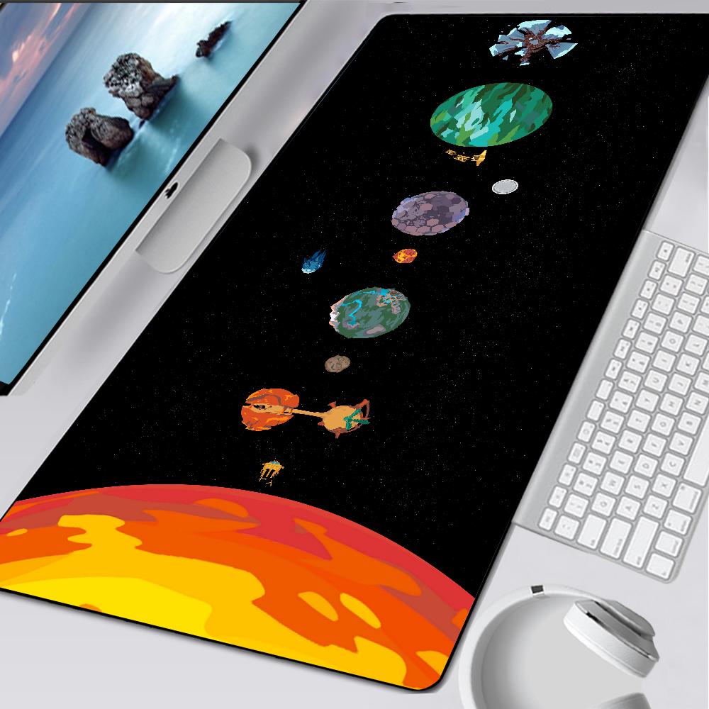 Outer Wilds Large Gaming Mouse Pad Computer Mousepad Pc Gamer Mouse Mat Laptop Mausepad Xxl Mouse Carpet Keyboard Mat Desk Pad