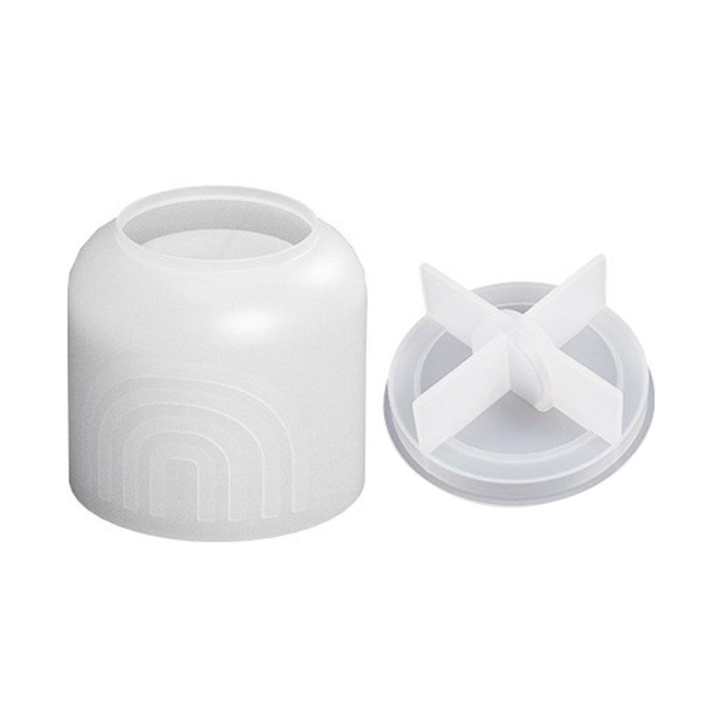 Silicone Storage Jar Mould Jewelry Box Moulds Resin Mold Storage Container Molds with Lid Candle Cup Molds for DIY Craft