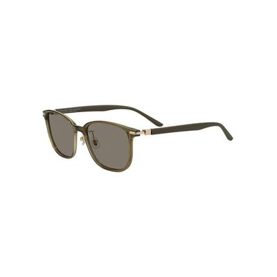 [Zoff] SUNCUT Glasses/UV100% Cut Wellington Sunglasses (Green (Clear) ZA201G01_64A2) Leather-Look Rubber Temples Non-Slip Unisex UV