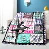 Dance Customize Your Name Blanket Used For Chair Office Sofa Bed Camping Soft And Warm Giving Friends And Relatives Birthday Graduation Gift