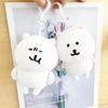 Car New Cute Self Mocking Bear Plush Keychain Cute Hanging Ornament Kawaii Cartoon Doll For Bags Backpack Keys Funny Idea Gift