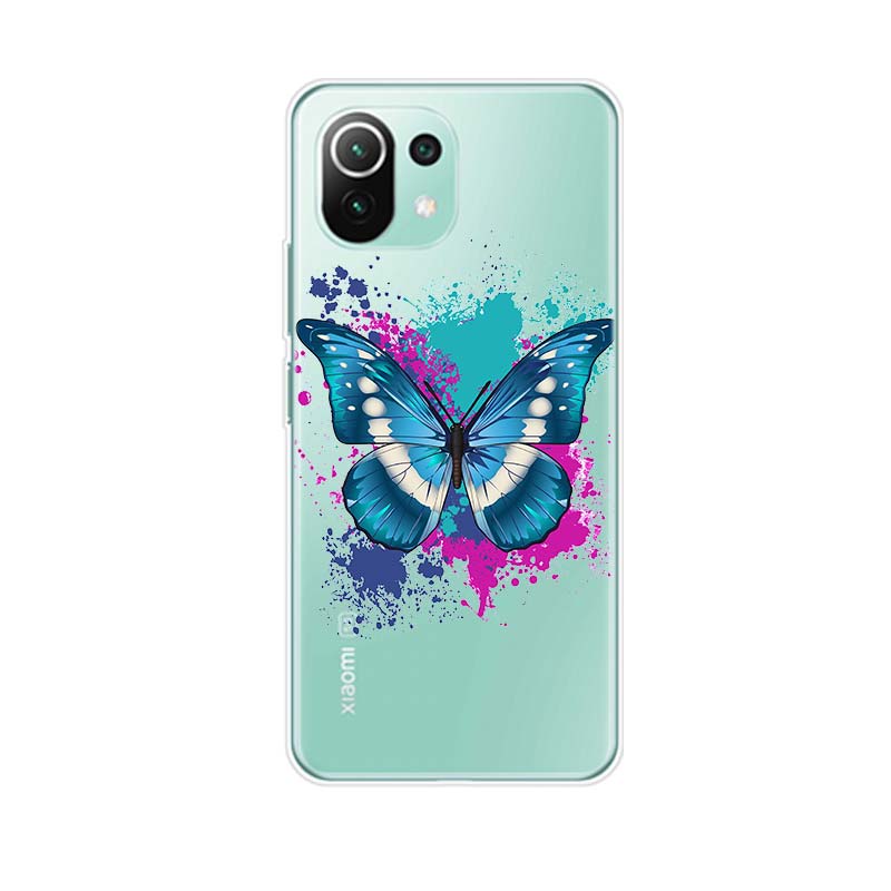 

Beautiful Butterfly Soft Silicone Cover For Xiaomi Mi Note 11 11i 10i 10T 10 9T 9 SE Lite Pro Ultra Phone Case Xiaomi 11 Ultra