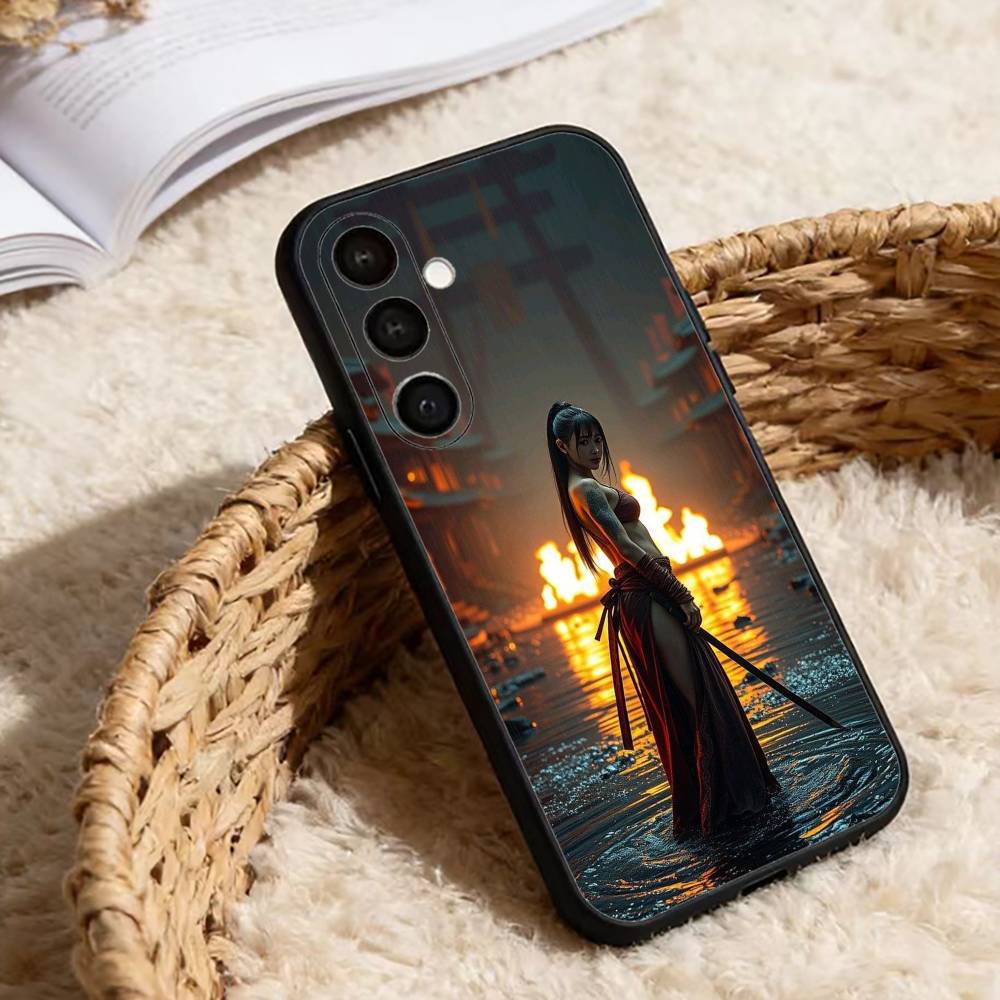 Japan Samurai X Beauty Cool Phone Case For Samsung Galaxy A91,80,73,72 ,71,53,52,32 ,31,22,21s,20,Soft Black Case