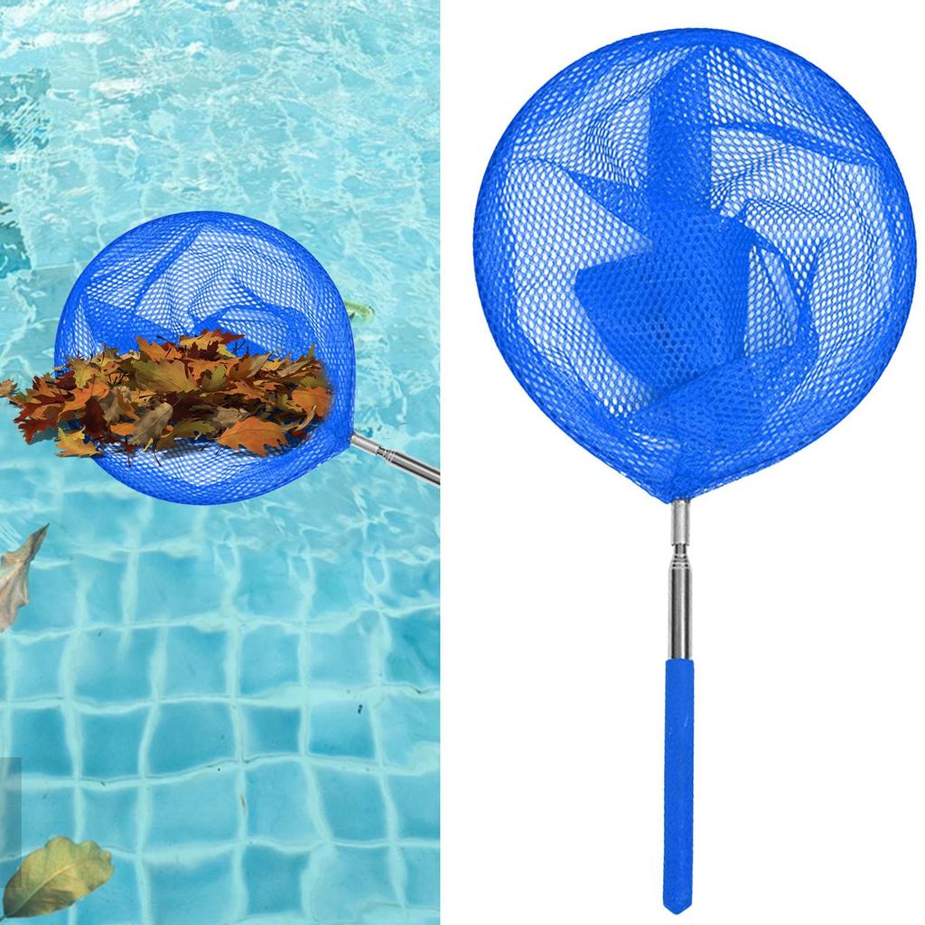 Pool Net With Pole Fishing Nets Pond Skimmer Telescoping Pool Skimmer Stainless Steel Crab Net Pool Skimmer Net With Pole