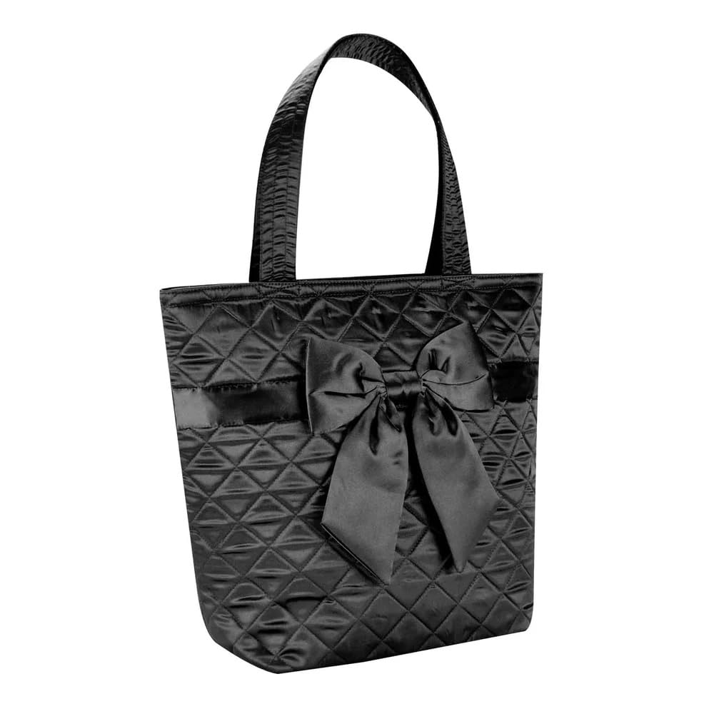 Naraya Ribbon Bag, Bucket-Shaped, Large, Black