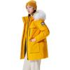 Anta Solid Color Zipper Hooded Water-Resistant Down Jacket Women Outerwear Basic-Black 162417911-3