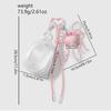 Perlen-Schleifen Schlüsselanhänger Transparente Aufbewahrungstasche Romantik Design Tasche Anhänger Schlüsselring Für Tasche Handy Geldbörse Zubehör