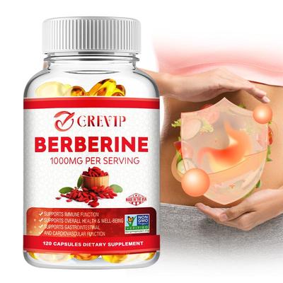 Berb-erine Supplement 500mg (1000mg Per Serving) for Supports Healthy Immune Function, Anti-oxidant,Gastrointestinal & Overall Wellness