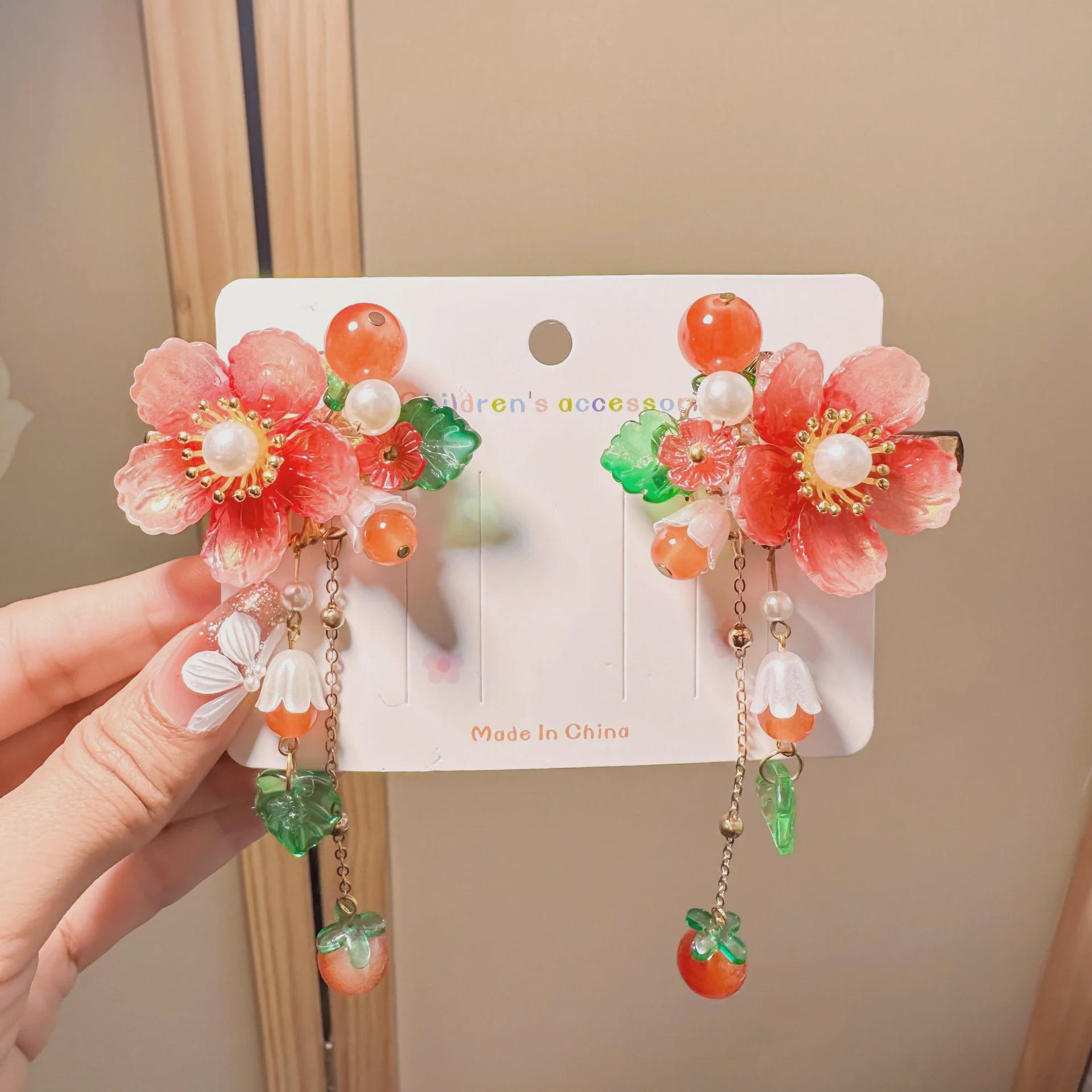 

Набор шпилек для волос в китайском стиле Ханьфу для девочек - аксессуары в виде феи-кисточки