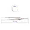 Stainless Steel Straight Blunt Tweezers with Precision Horizontal Serrated for and Other Auxiliary 2 Pieces Aoje-Link Tips, Repairs, BBQs, Tools,