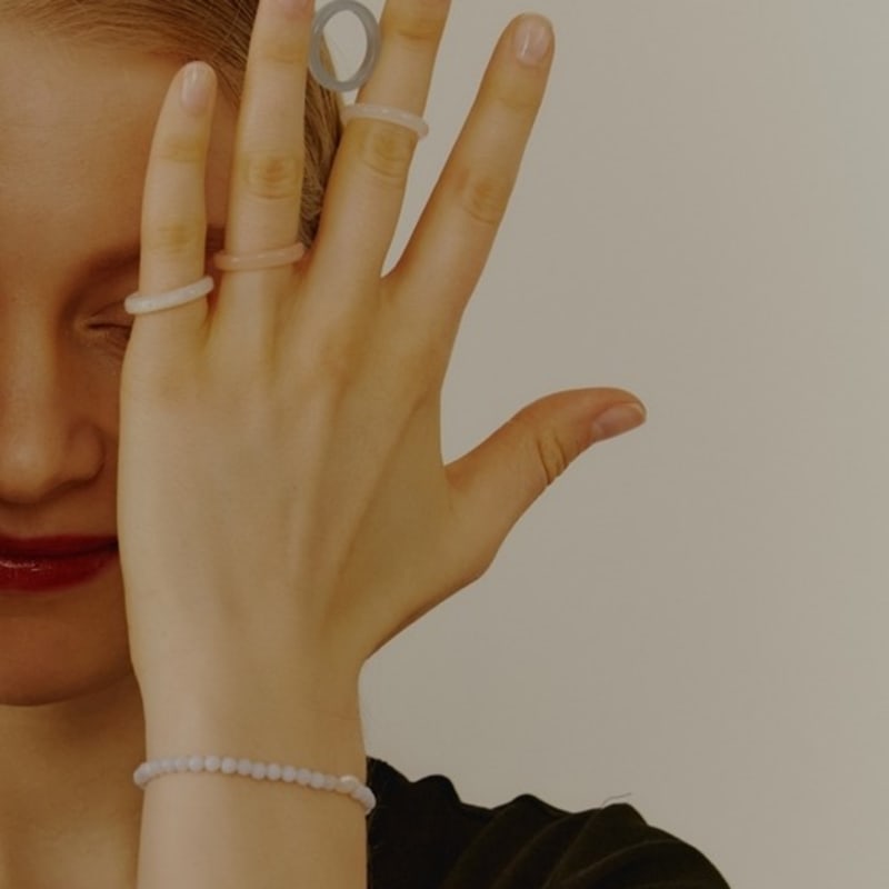 LOVE ME MONSTER ViVi Bule Pearl Bracelet